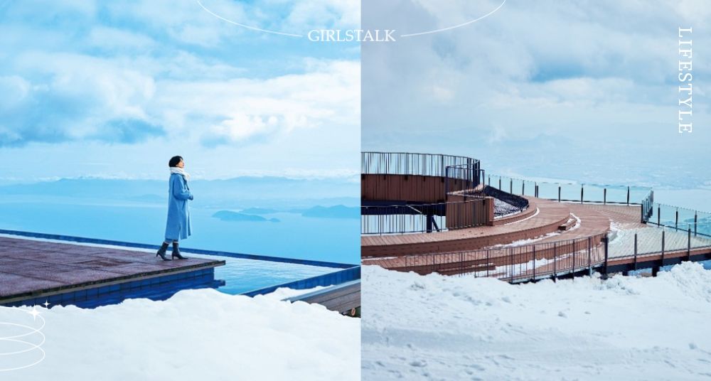 京都近郊景點推薦！琵琶湖山谷全新「Café 360」觀景台登場！皚皚白雪與湛藍湖水連成一線太夢幻！